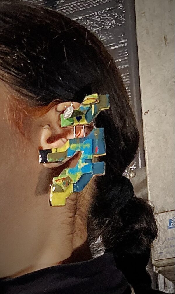 COLLAB LEK// LAYERS// EARRINGS DOUBLE L SILVER